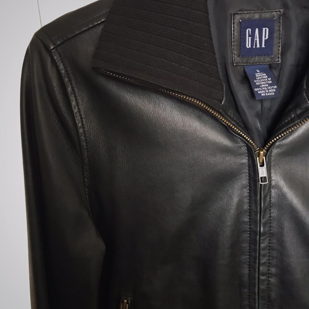 gap leather jacket rn 54023