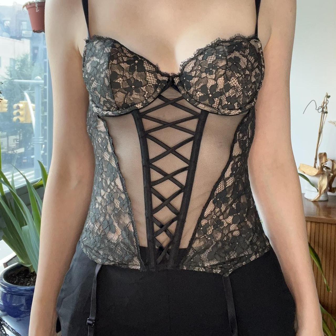 Victoria secret-bustier-corset-top - Depop
