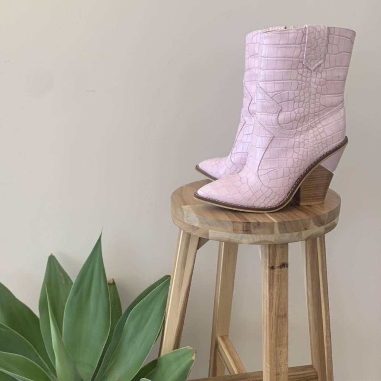 Pink Cowboy Boots Snake Skin 💕 Size 37... Depop