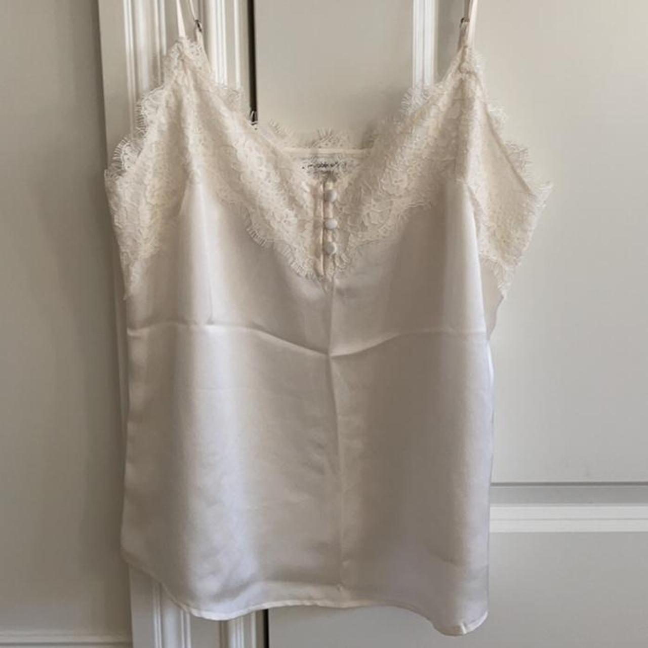 Abercrombie & Fitch Women's White and Cream Vests-tanks-camis | Depop