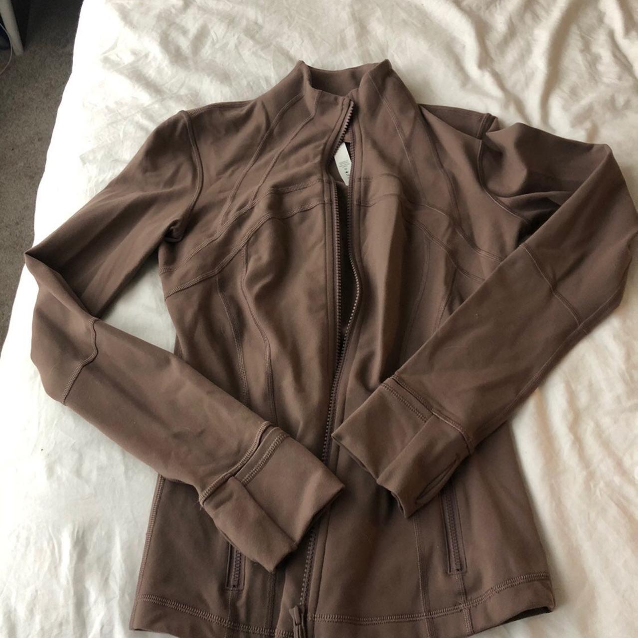 Lululemon Define Jacket in Copper brown. Pilling - Depop