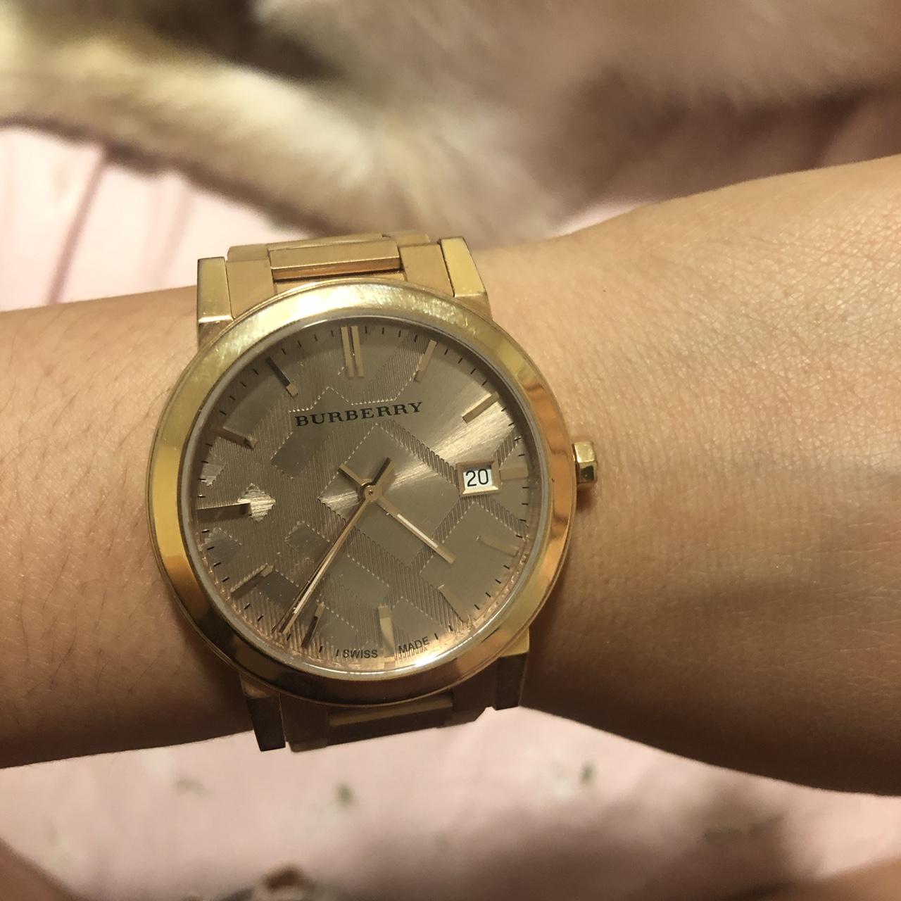 Gold Burberry watch. Only wore a few times. Haven t