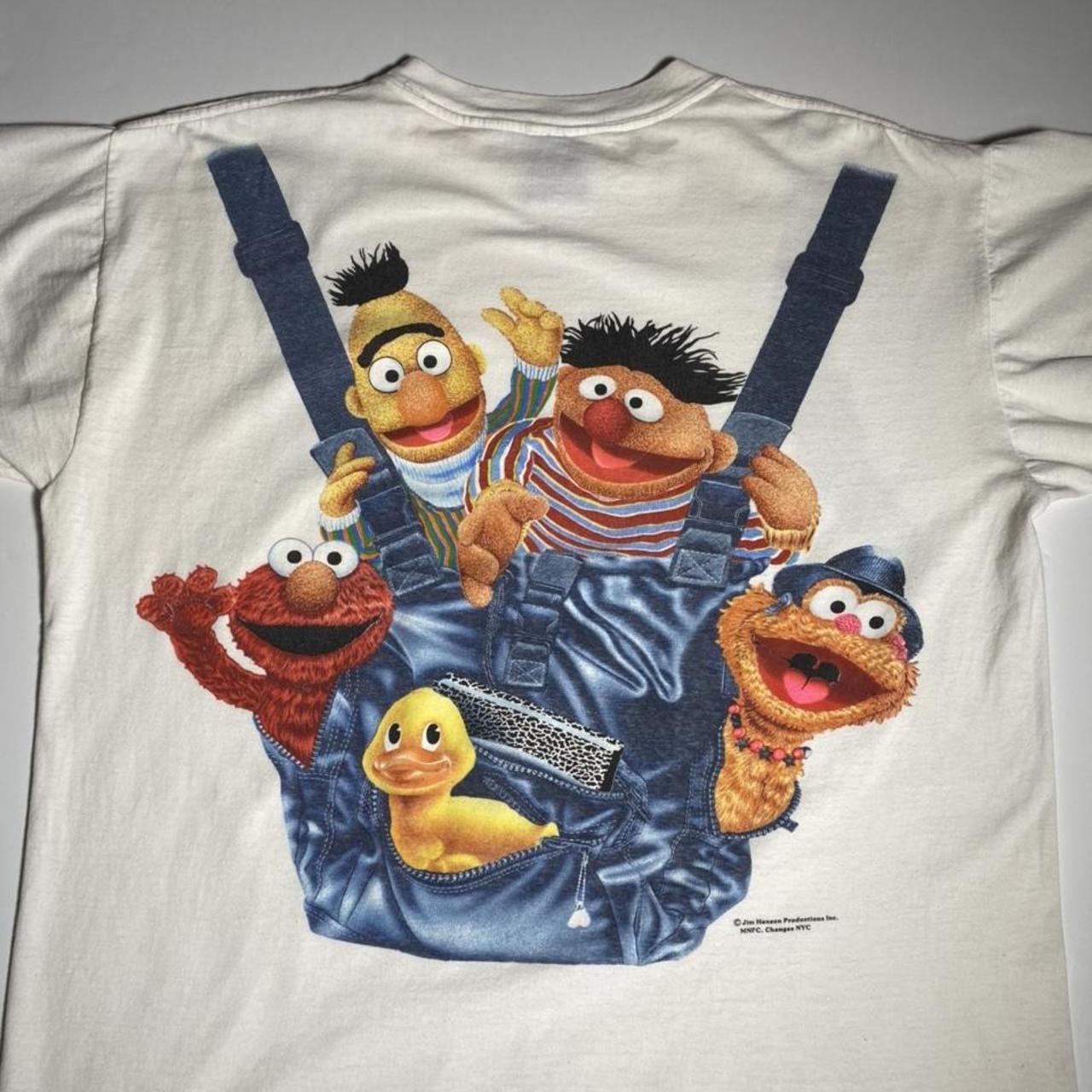 Vintage 90s Sesame Street Elmo backpack shirt /...