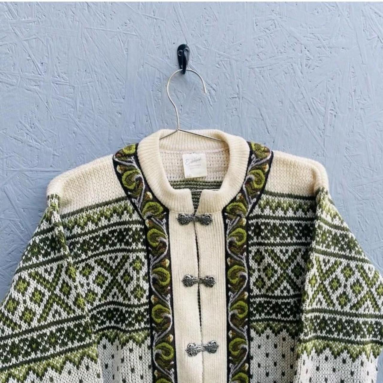 Vintage Evebofoss Norwegian Scandi Pattern Knitted... - Depop