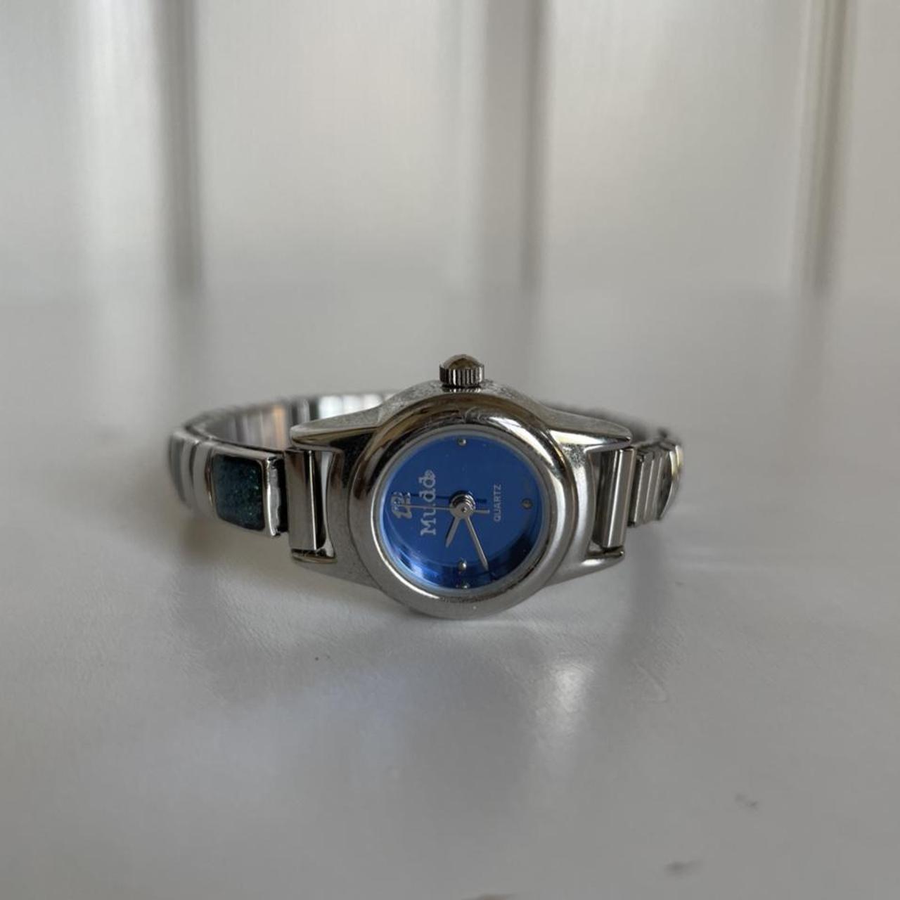 Mudd Clothing Women's Blue and Silver Watch