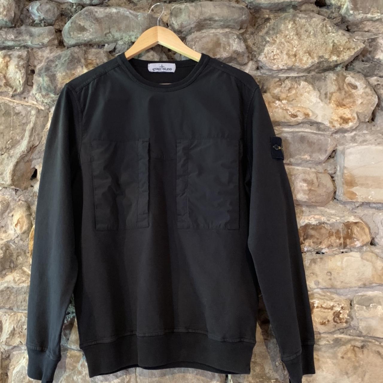 stone island mixed garment dyed sweatshirt