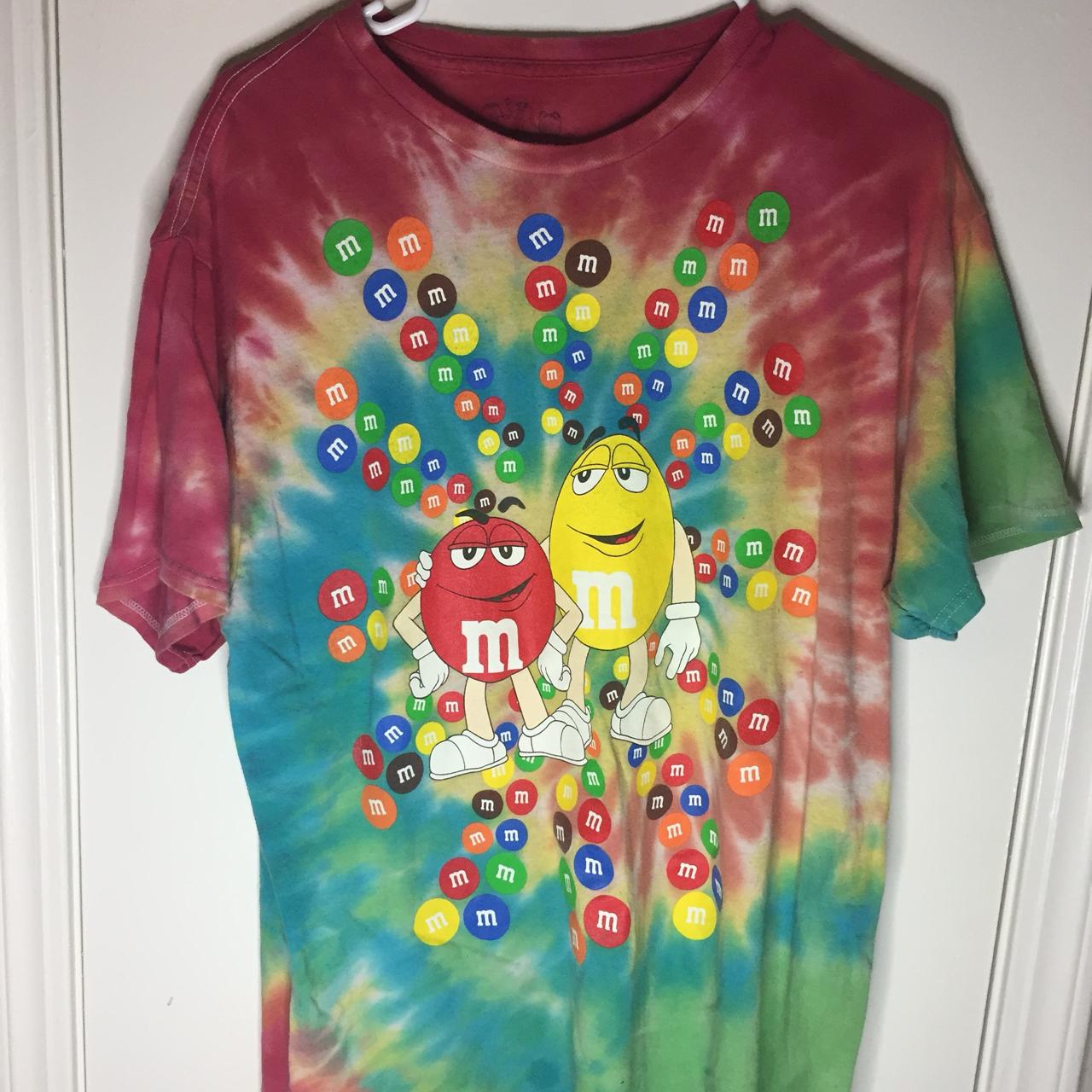 m&m tie dye shirt