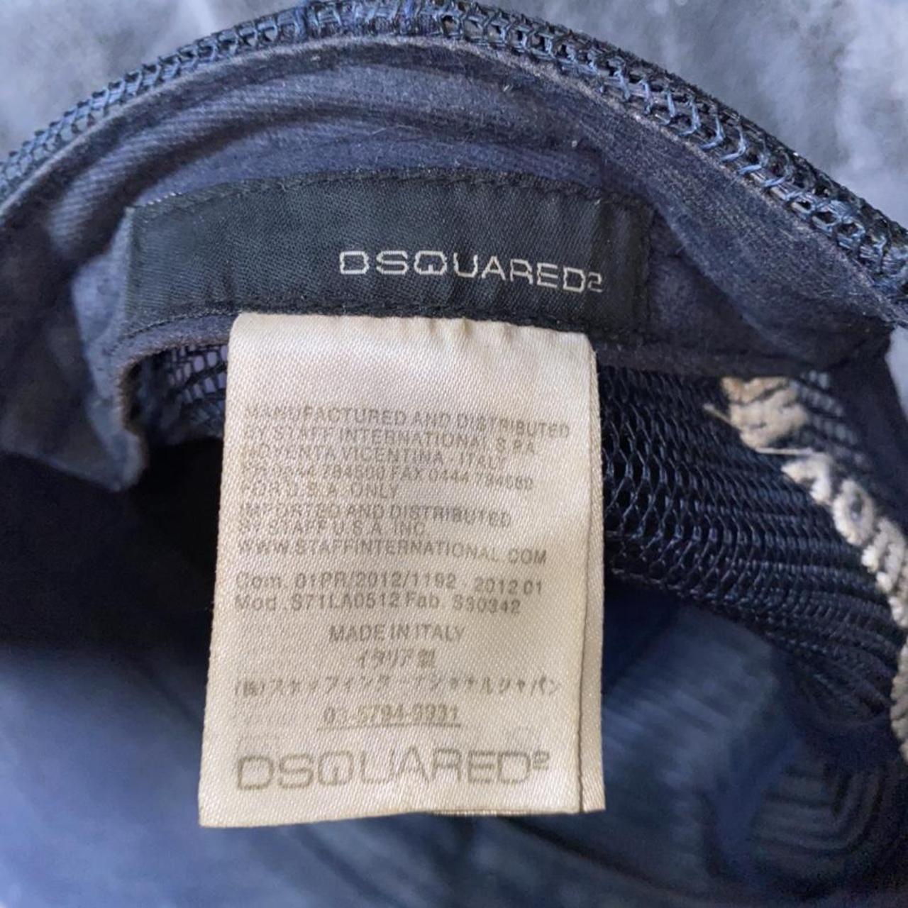 Dsquared Hat Jeans Dsquared Faux Dsquared2 Denim Cap With Real Fur