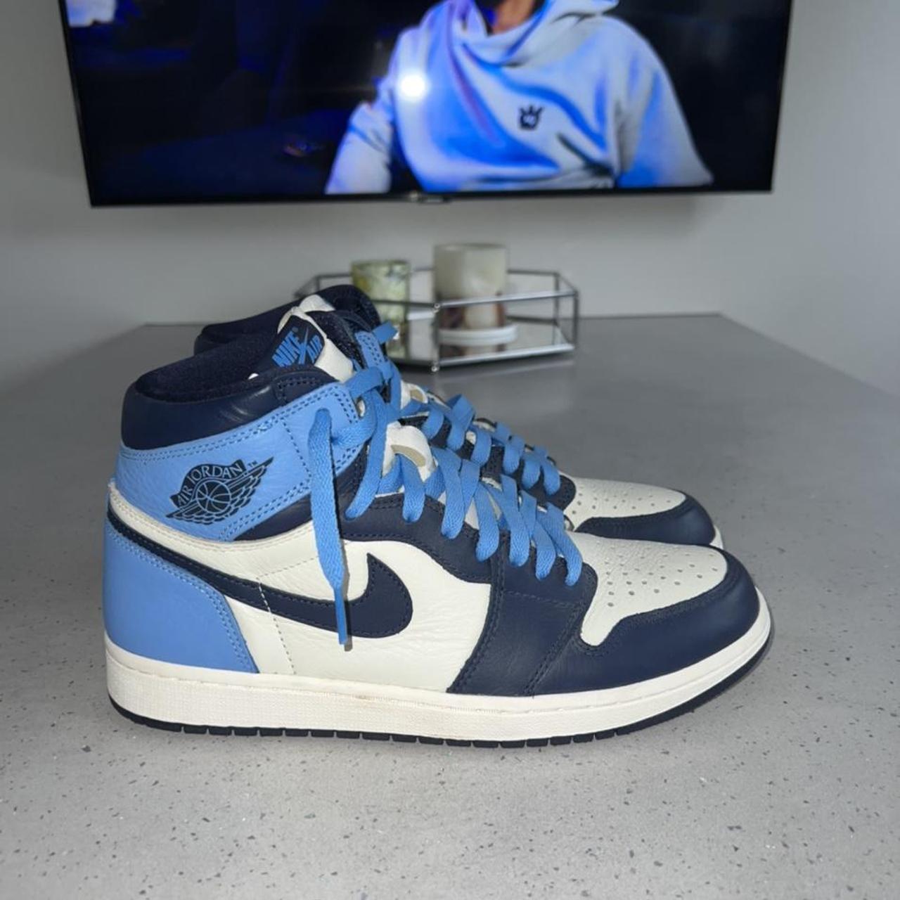 jordan 1 retro obsidian unc women's