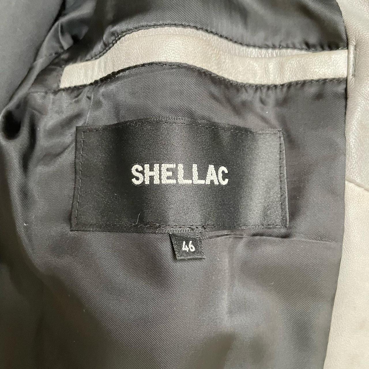 Shellac sheepskin leather insulated jacket.... - Depop