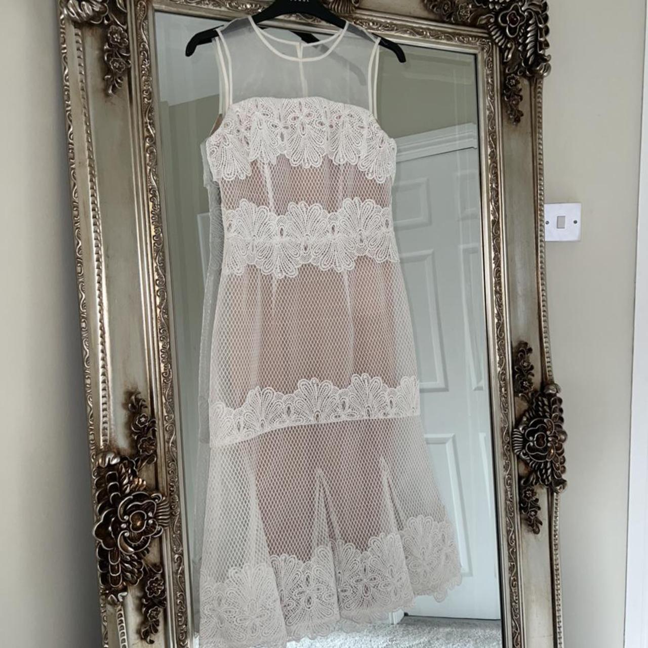 Coast cream 2025 lace dress