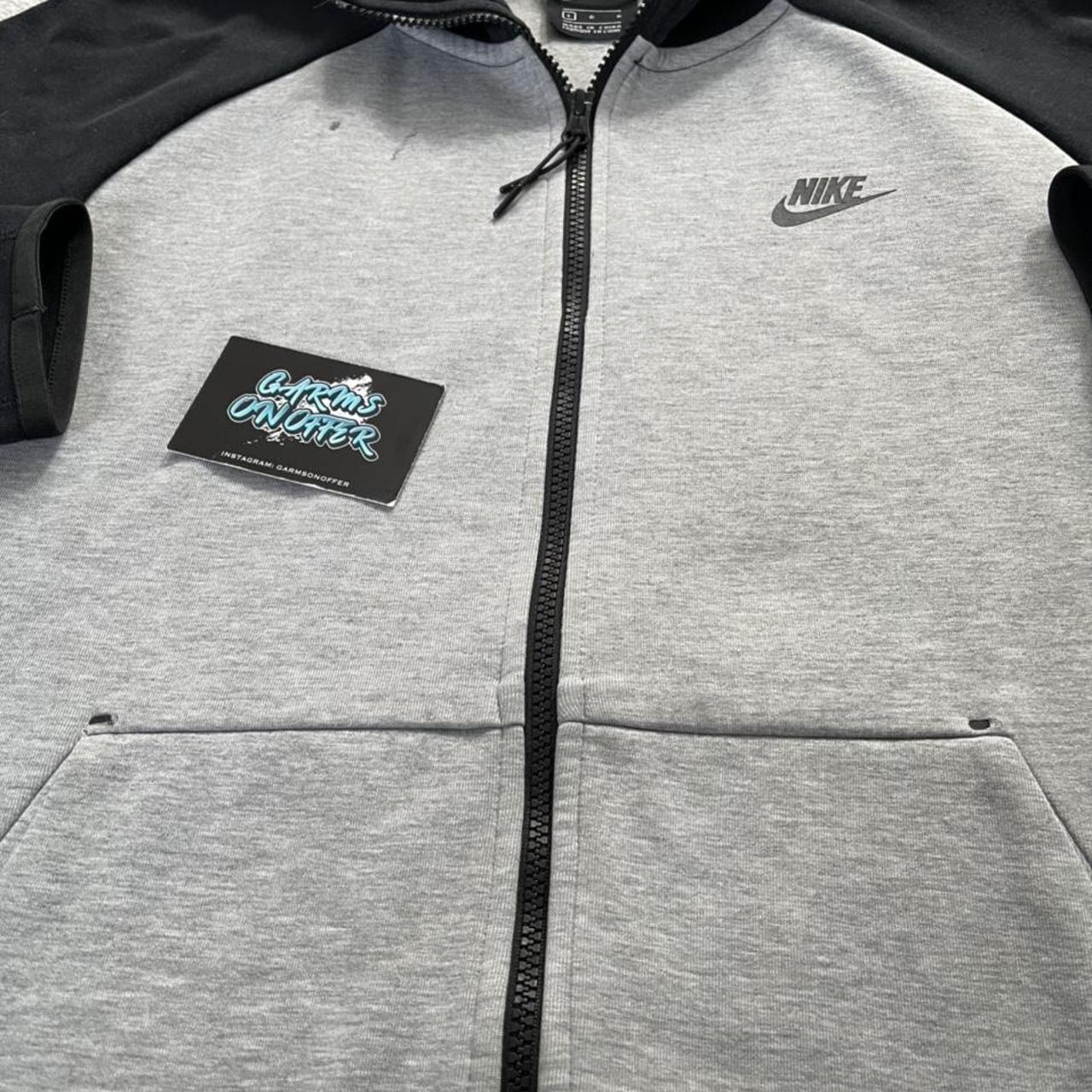 Old season Nike tech fleece black and grey... - Depop