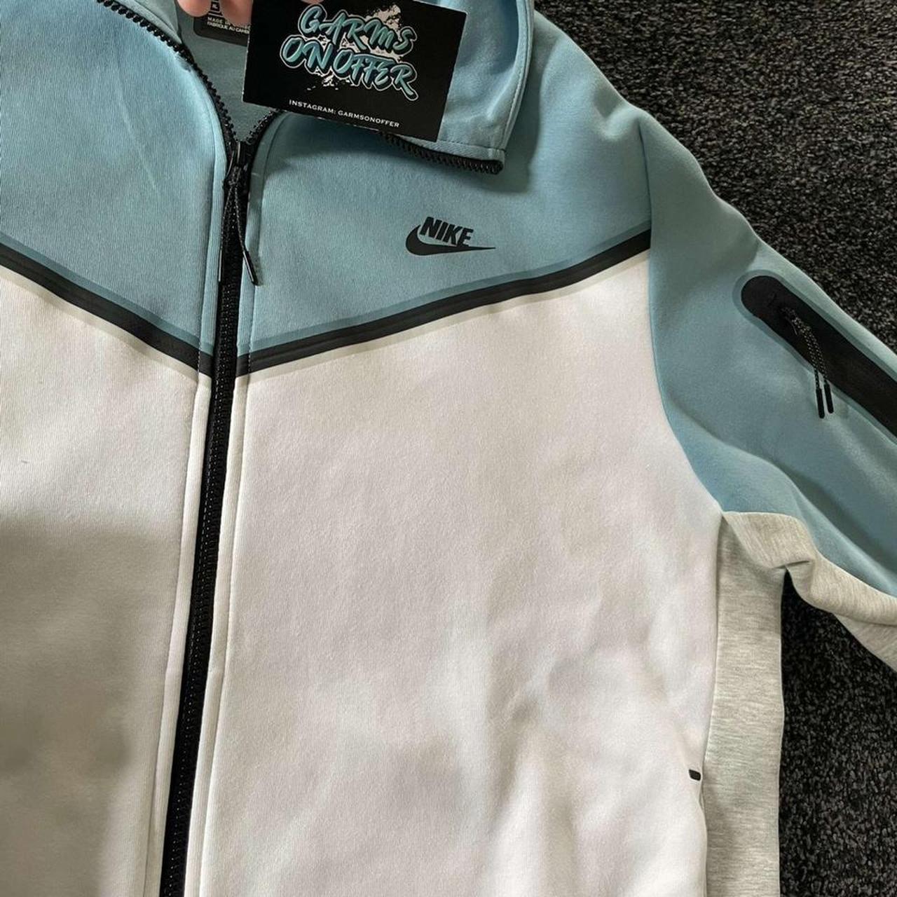 nike tech fleece cerulean blue