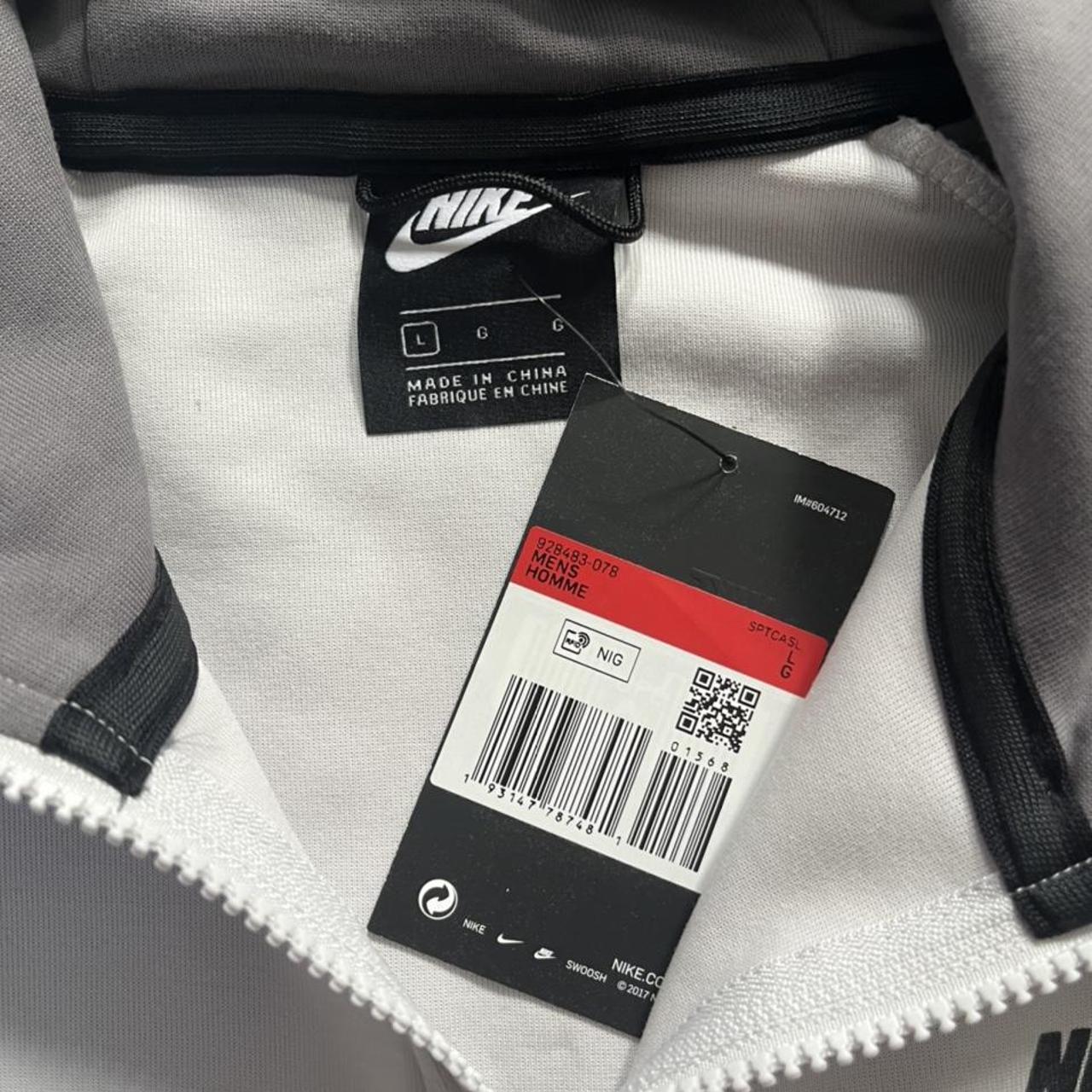 Old season Nike tech fleece gunsmoke grey and white... - Depop