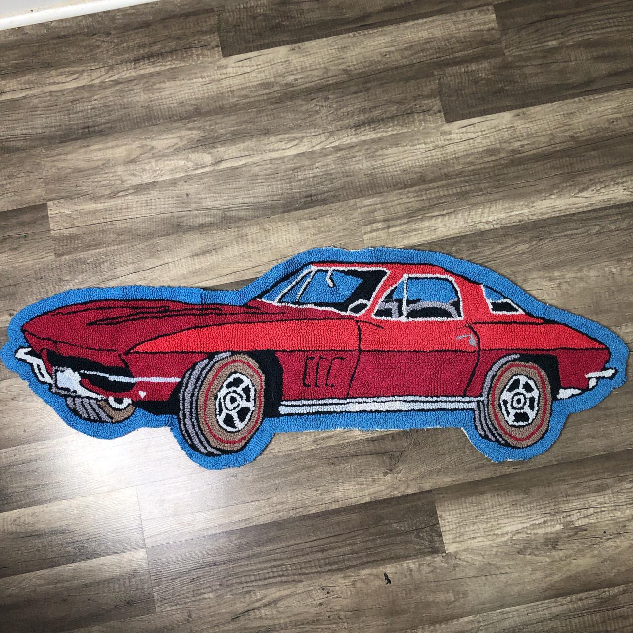 VINTAGE CUSTOM CAR RUG Depop