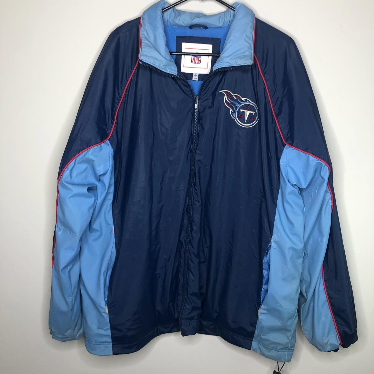 Y2K TENNESSEE TITANS COAT FLAWS PICTURED!!! - Depop