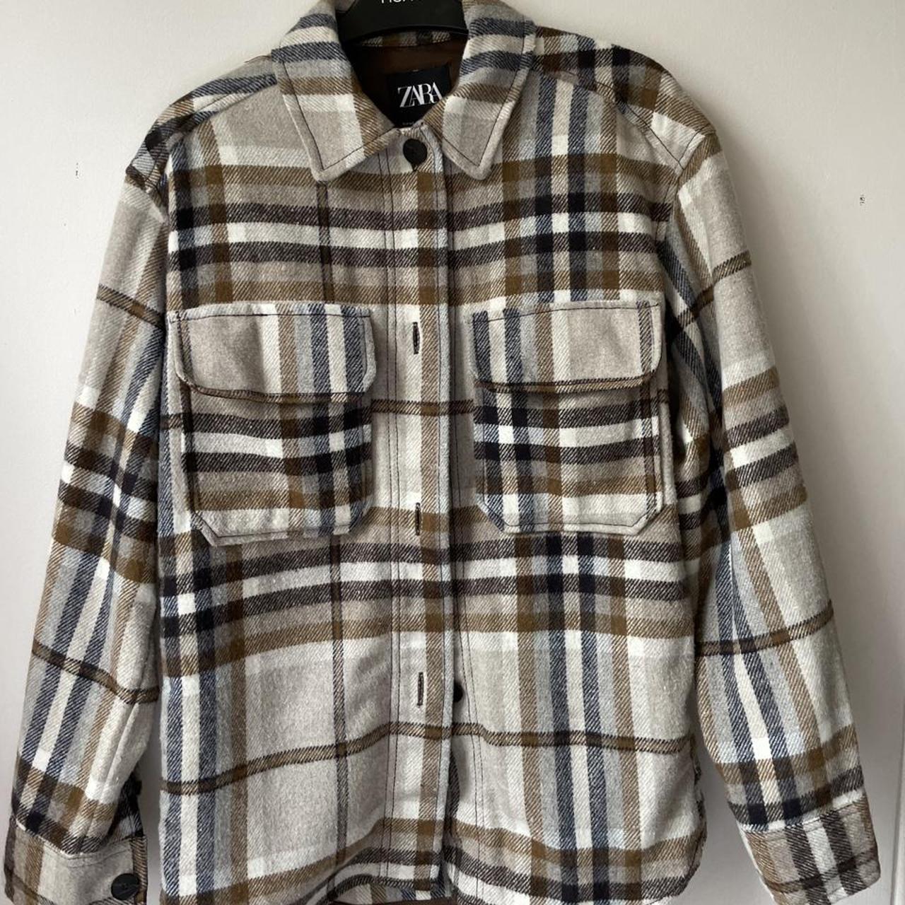 ZARA TARTAN JACKET *message before... - Depop