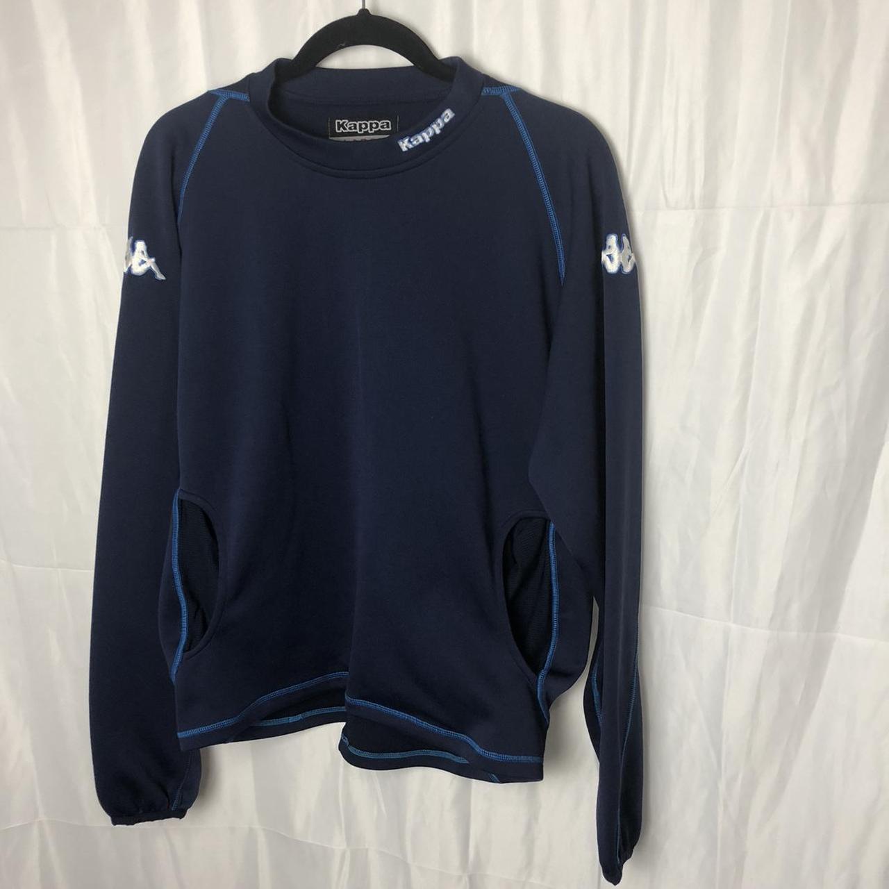 Kappa shirt Navy blue Kappa shirt with contrast... Depop