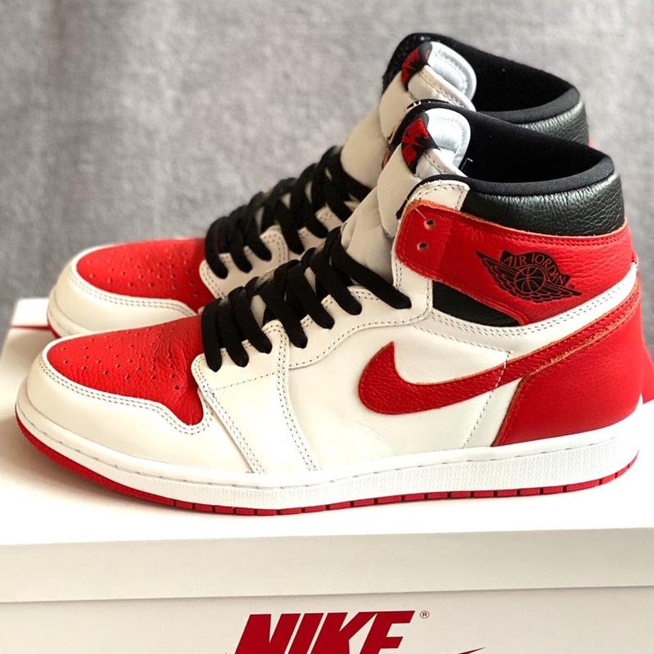 jordan shoes red and white