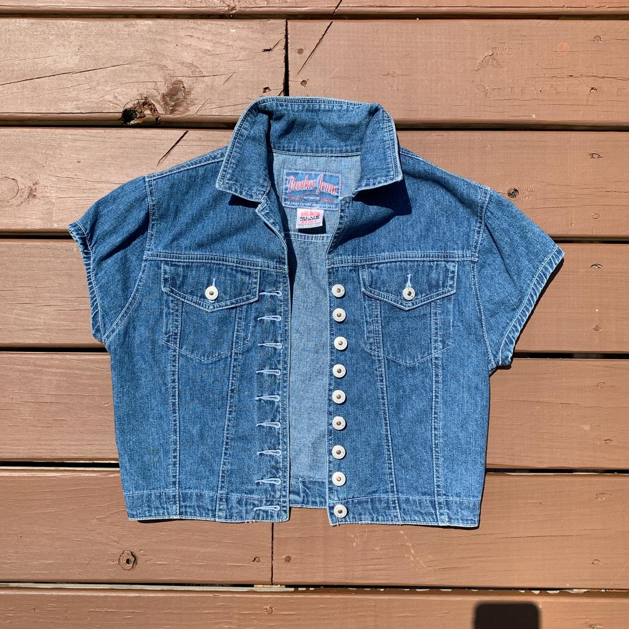 Breaker Jean brand 100 cotton Jean jacket Depop