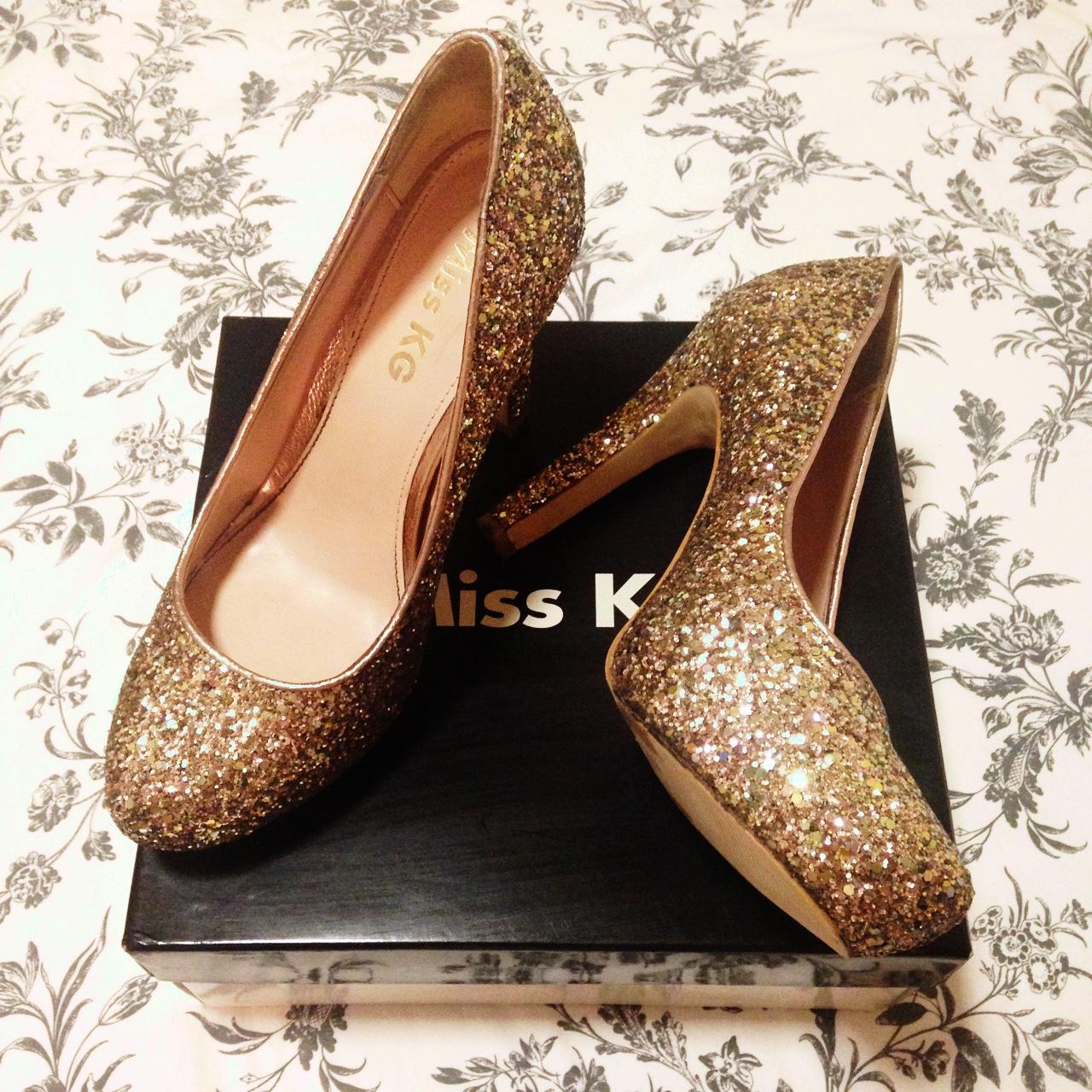 Miss KG Annie. Beautiful rose gold glitter heels