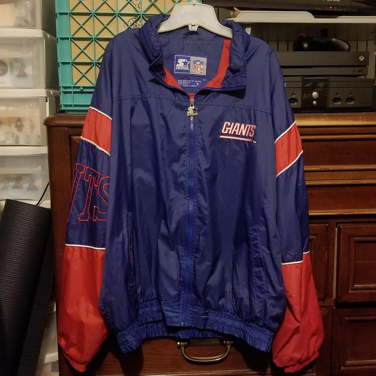 Vintage Starter New York Giants Puffer Jacket Great - Depop