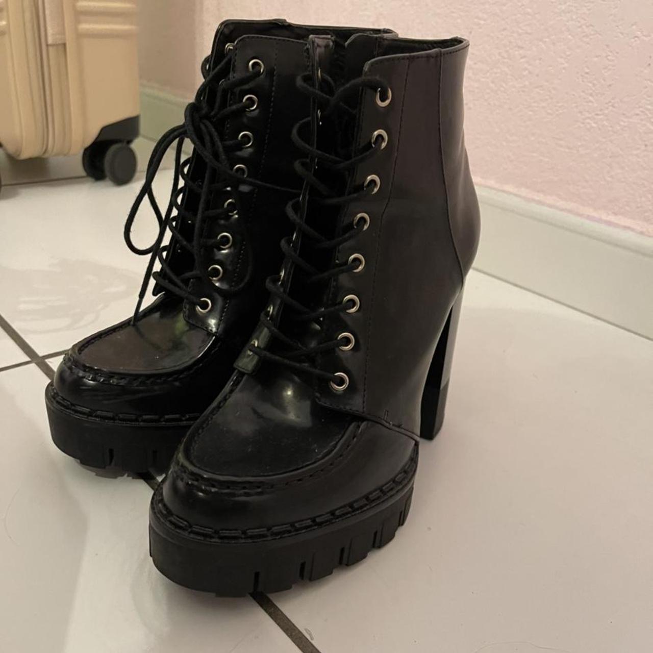 Zara Women's Black Boots | Depop