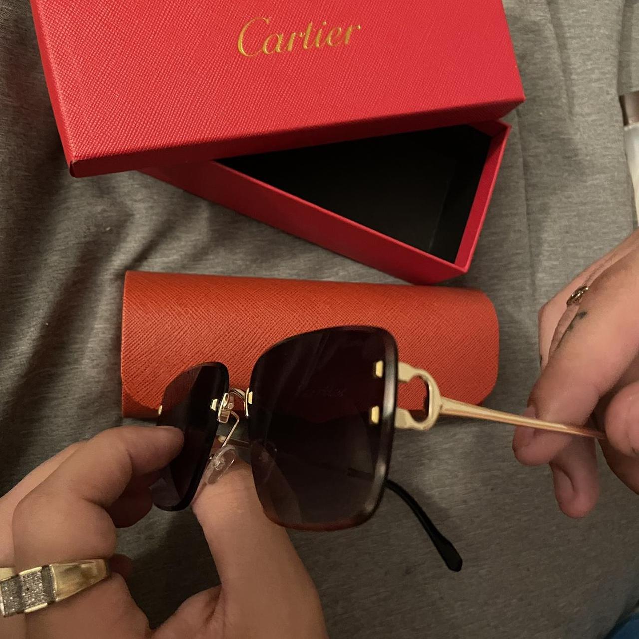 all black cartier glasses