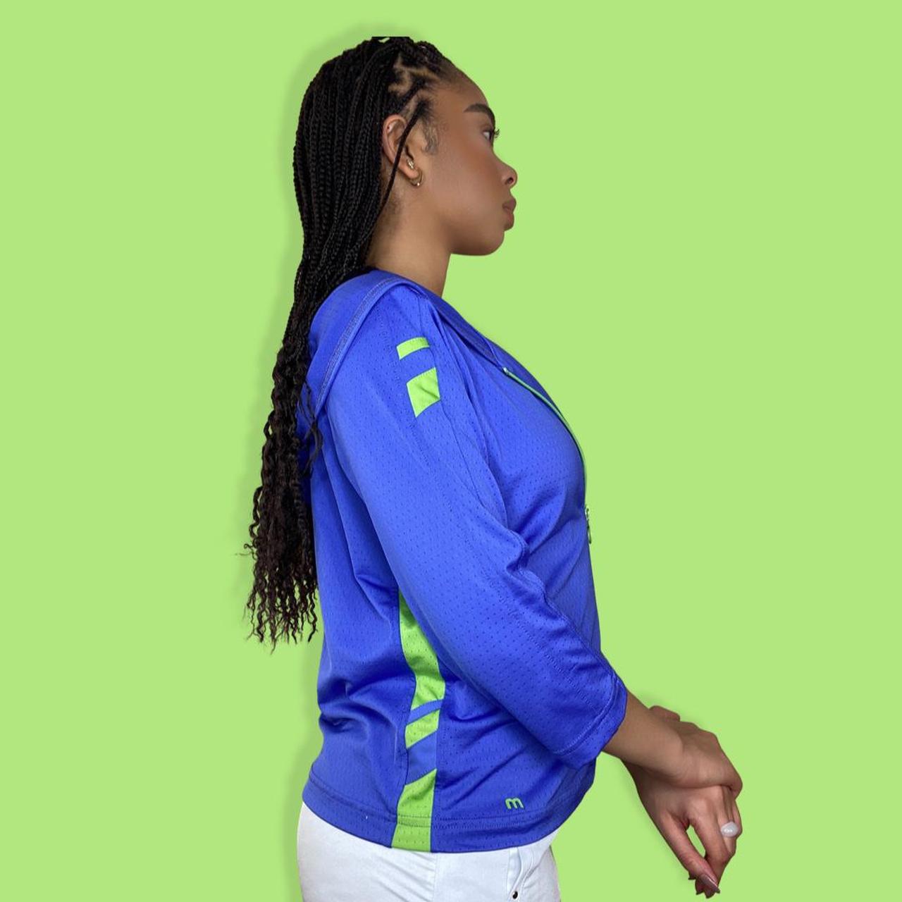 Purple/Blue and Green Tank Top and Jacket Set.... Depop