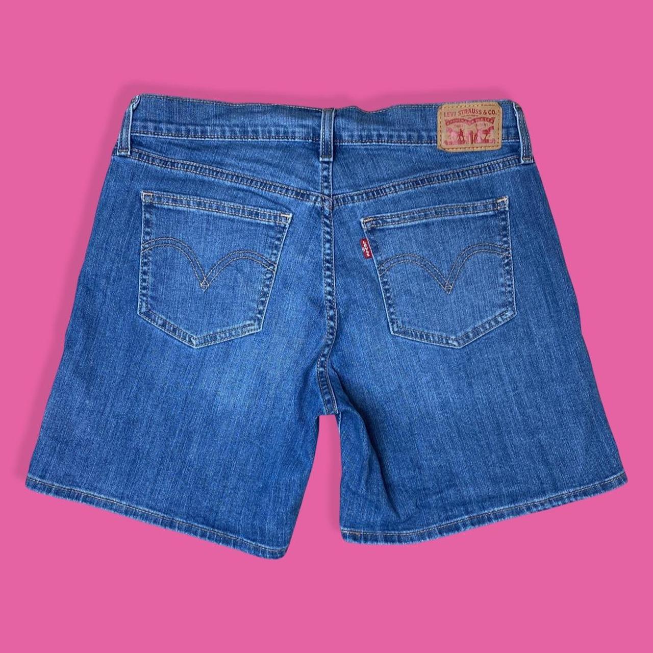 Levi's Medium Wash Shorts. Size 31, cotton/spandex... Depop
