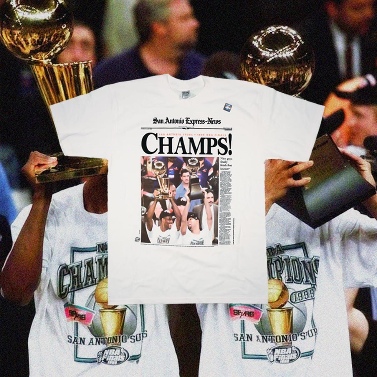 Spurs championship hot sale shirt