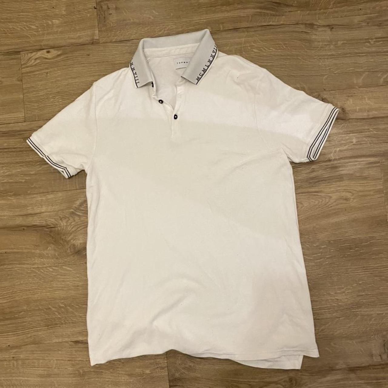 🏷 Topman white polo shirt 📏 Size L Great... - Depop