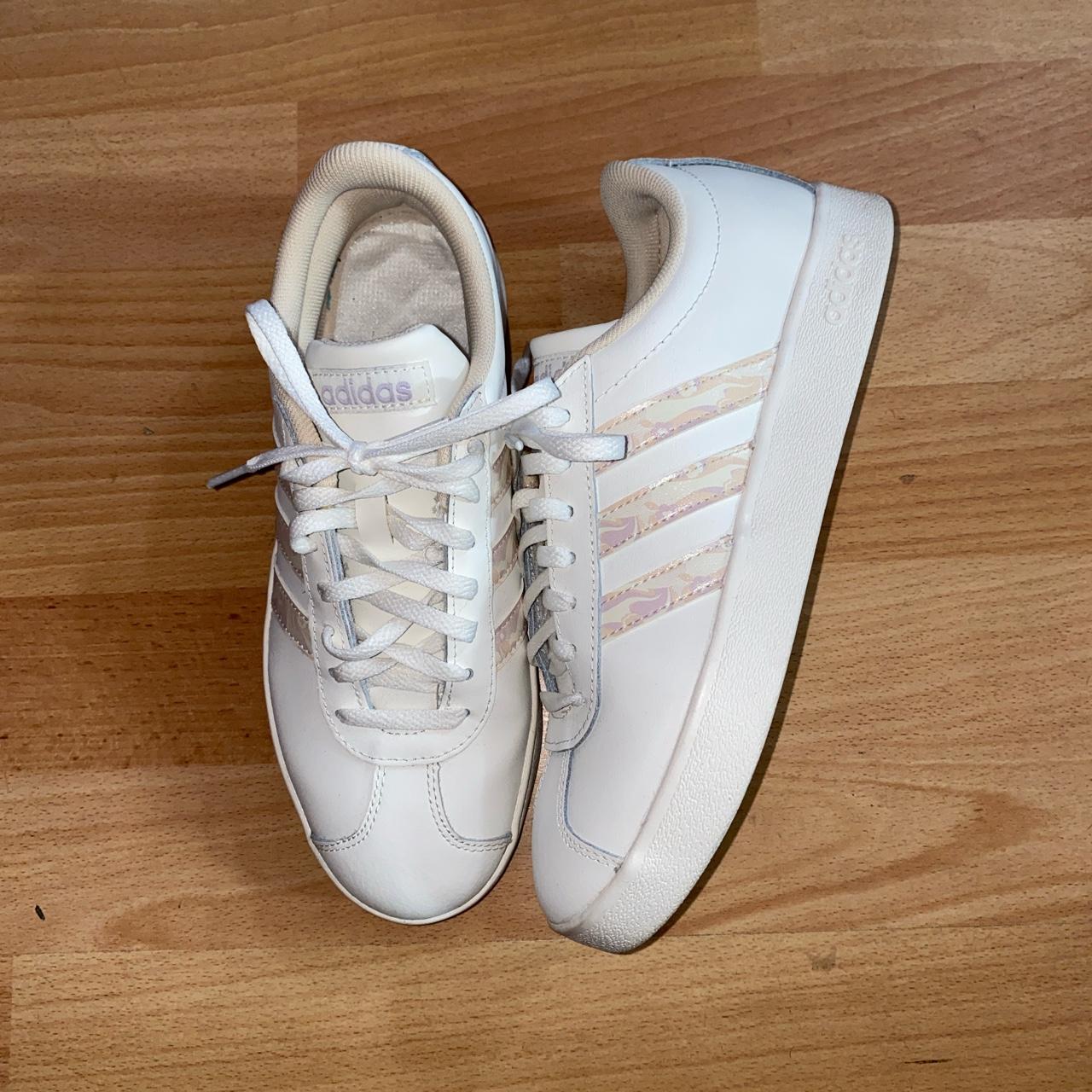 Adidas Trainers White Size Uk 4 Good condition Depop