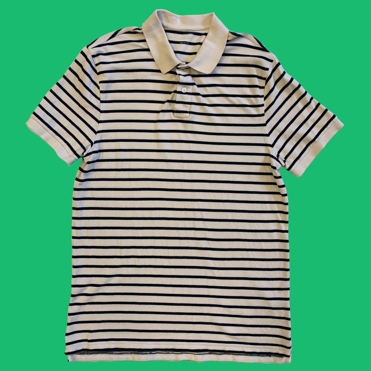 J.Crew Polo shirt Size large Good condition Clean... - Depop