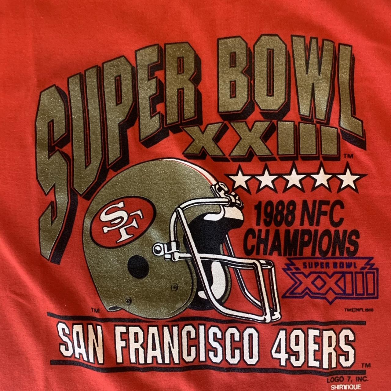 VINTAGE NFL SAN FRANCISCO 49ERS SUPER BOWL CHAMPS 1988 TEE SHIRT