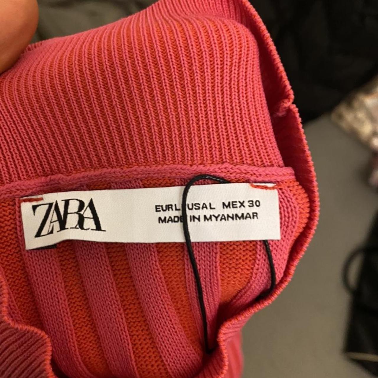 Zara Women's Pink Dress Depop