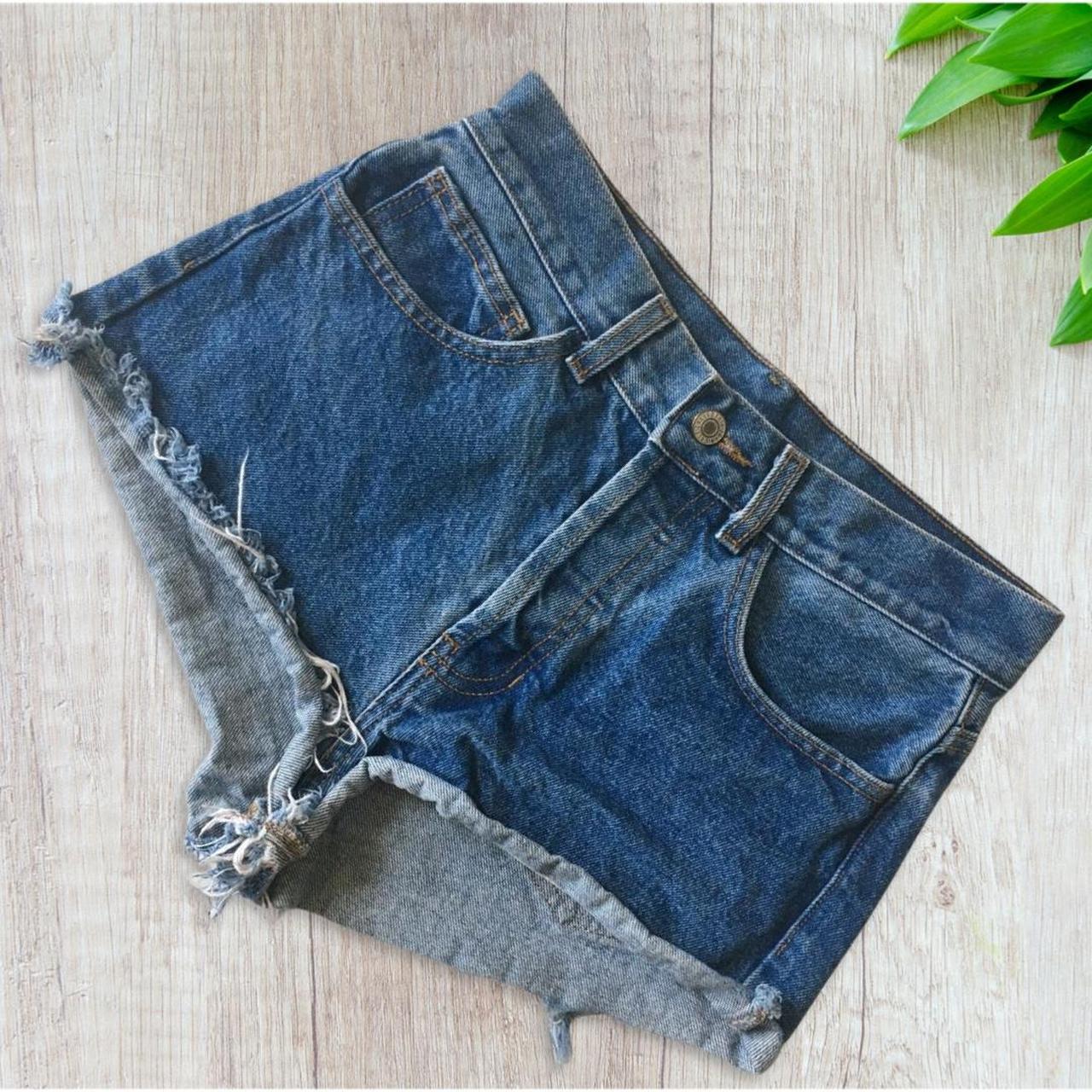 Brandy Melville Women's Blue Shorts | Depop