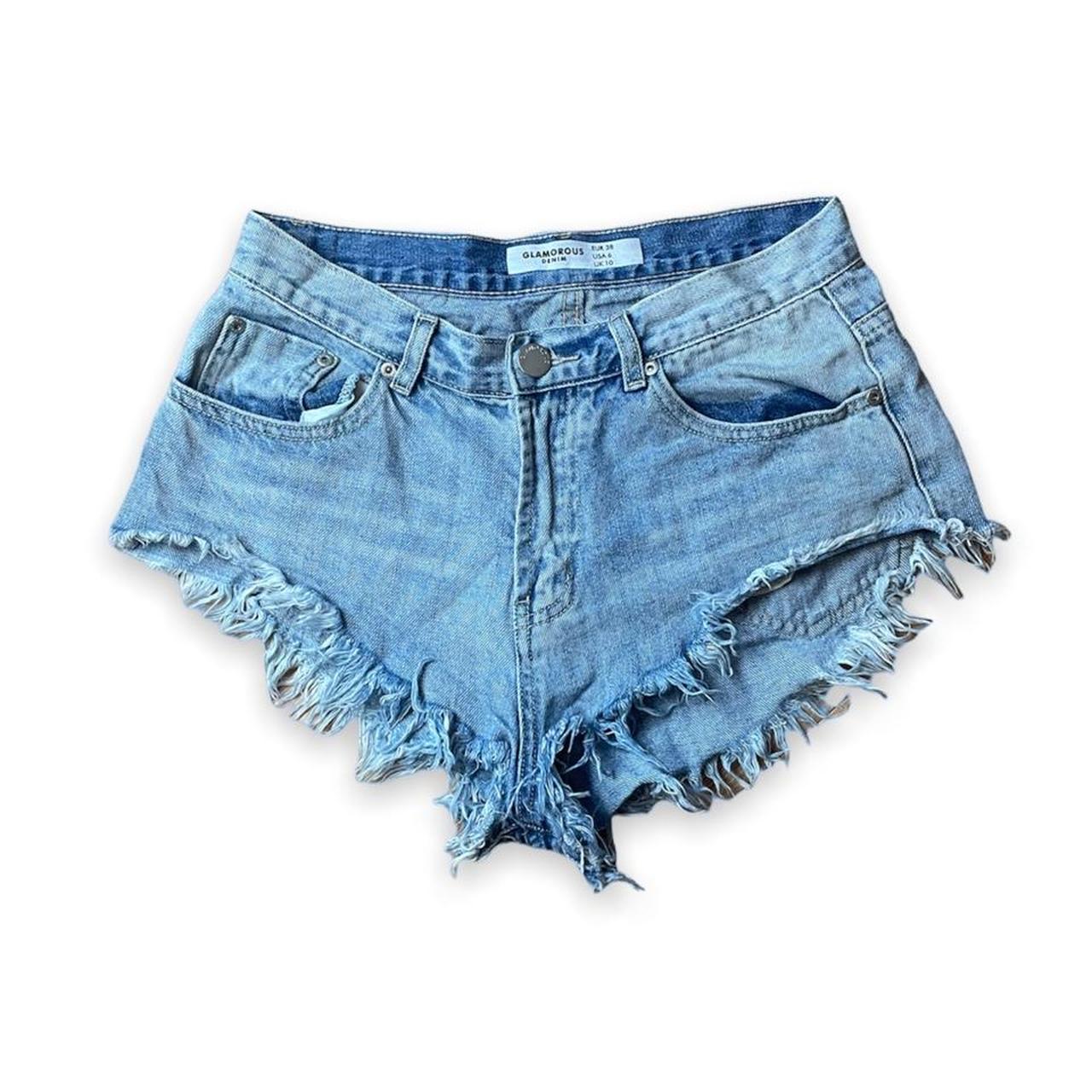 Glamorous Women's Blue Shorts | Depop