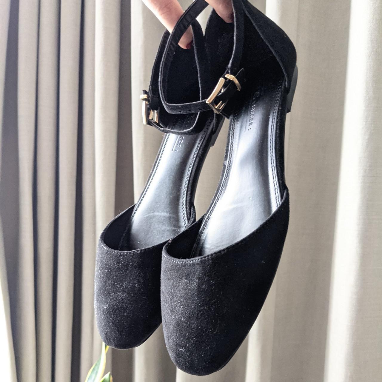Suede flat ballet shoes. ASOS. Worn once. Perfect... - Depop