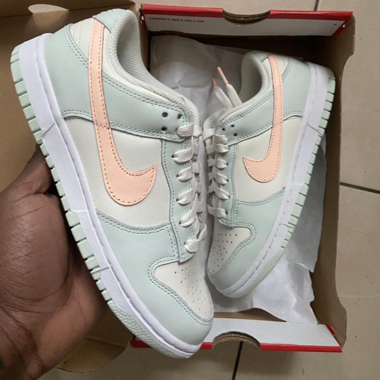 Peach pink Women's Puma Axel ZX Fashion Sneakers..Pink/Peach/Mint Leaf..Size