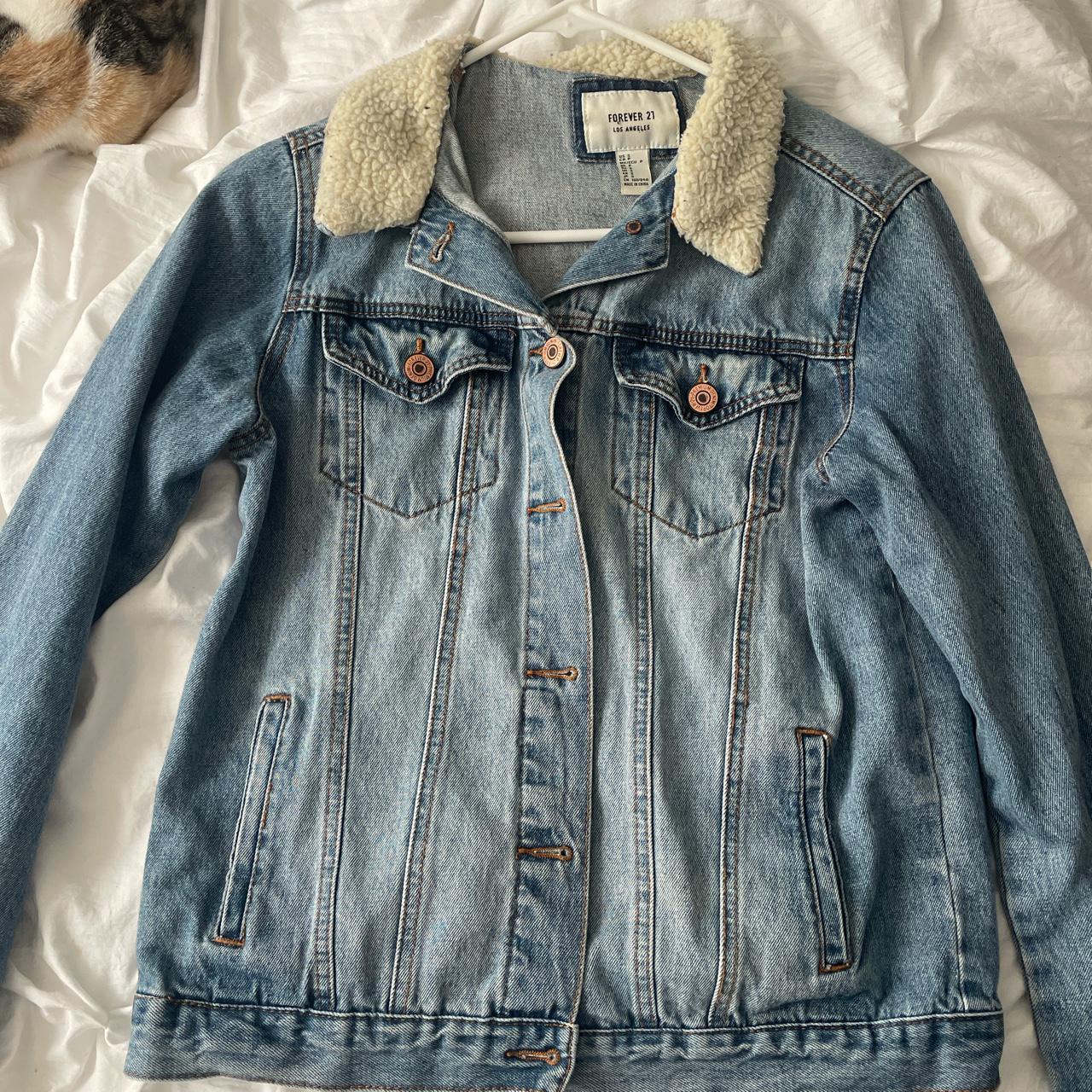 Sherpa denim jacket forever on sale 21