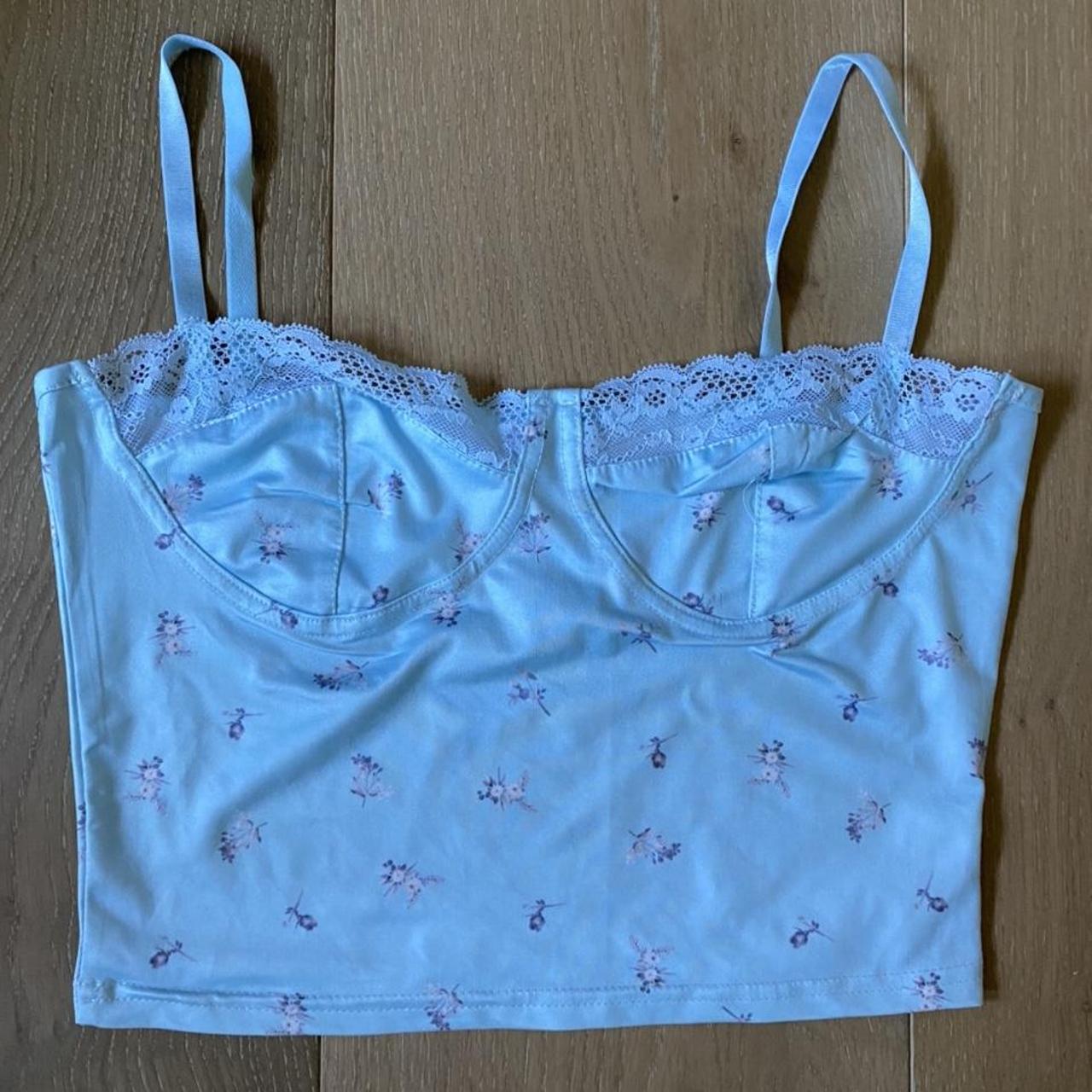 YesStyle blue corset top! Depop
