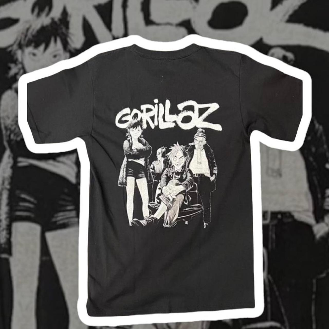 ⚡️gorillaz Shirt Front And Back Print With Depop