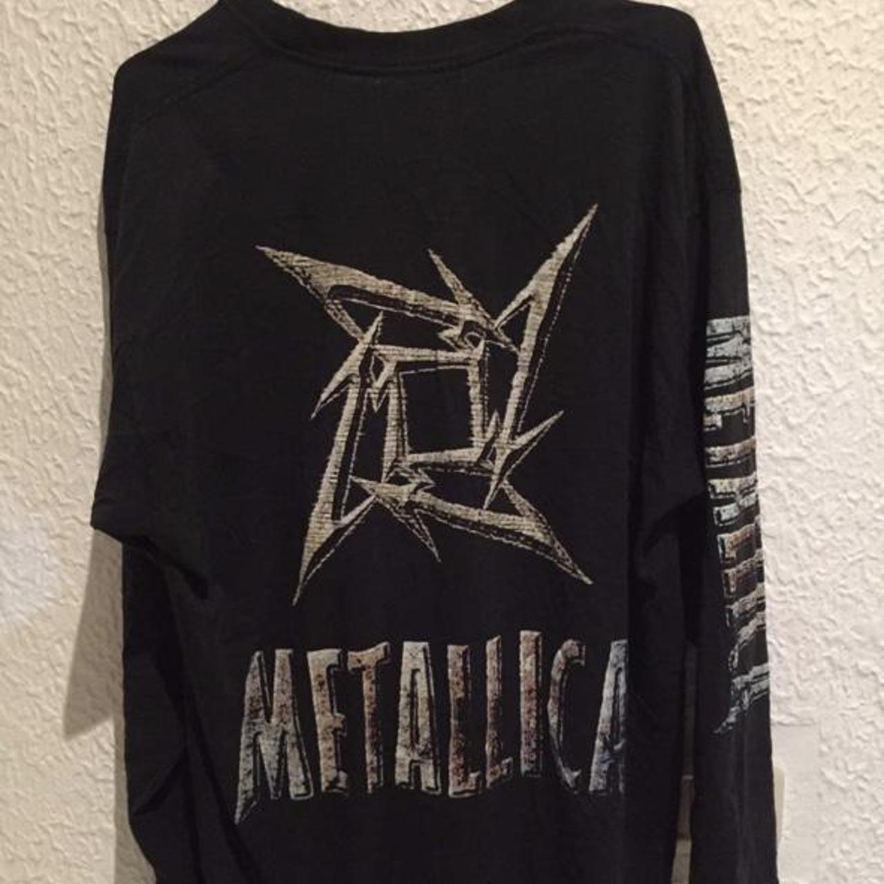 Vintage Metallica Ninja Star Concert T Shirt 1996 Black XL