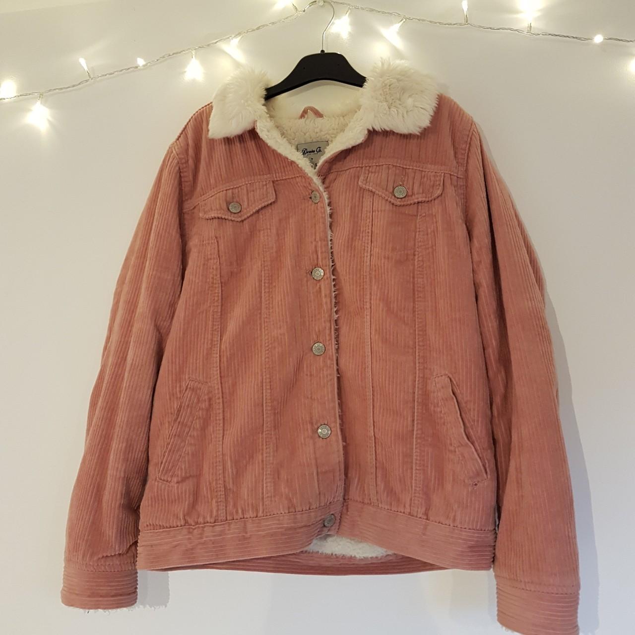 Primark pink corduroy jacket hotsell