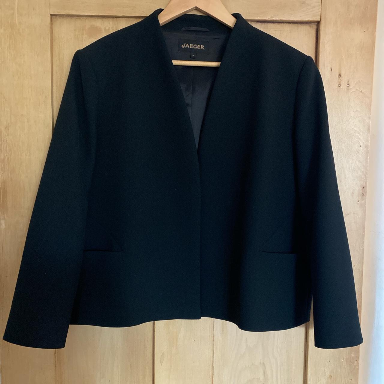 Jaeger Women's Black Jacket | Depop