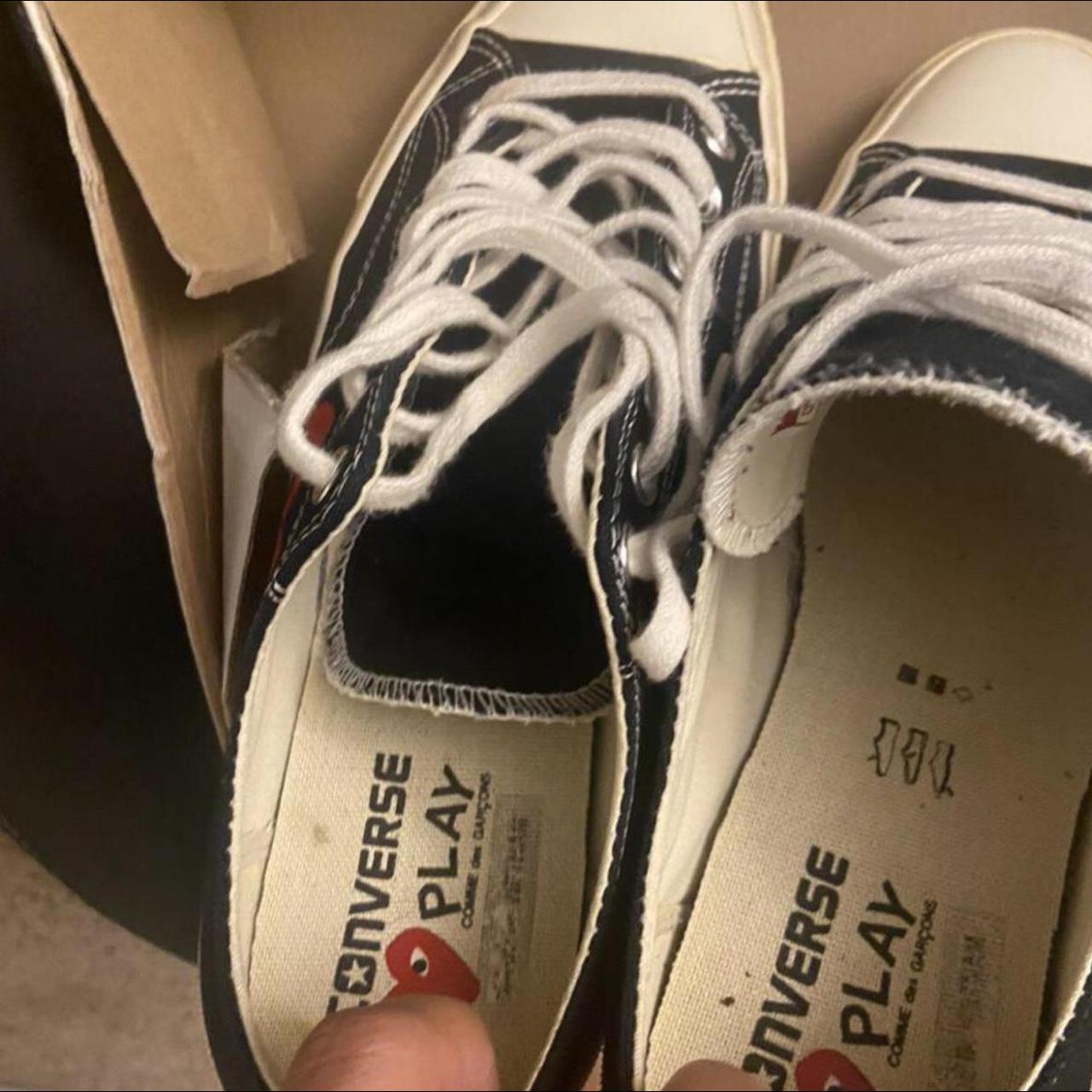 comme des garcons converse low black