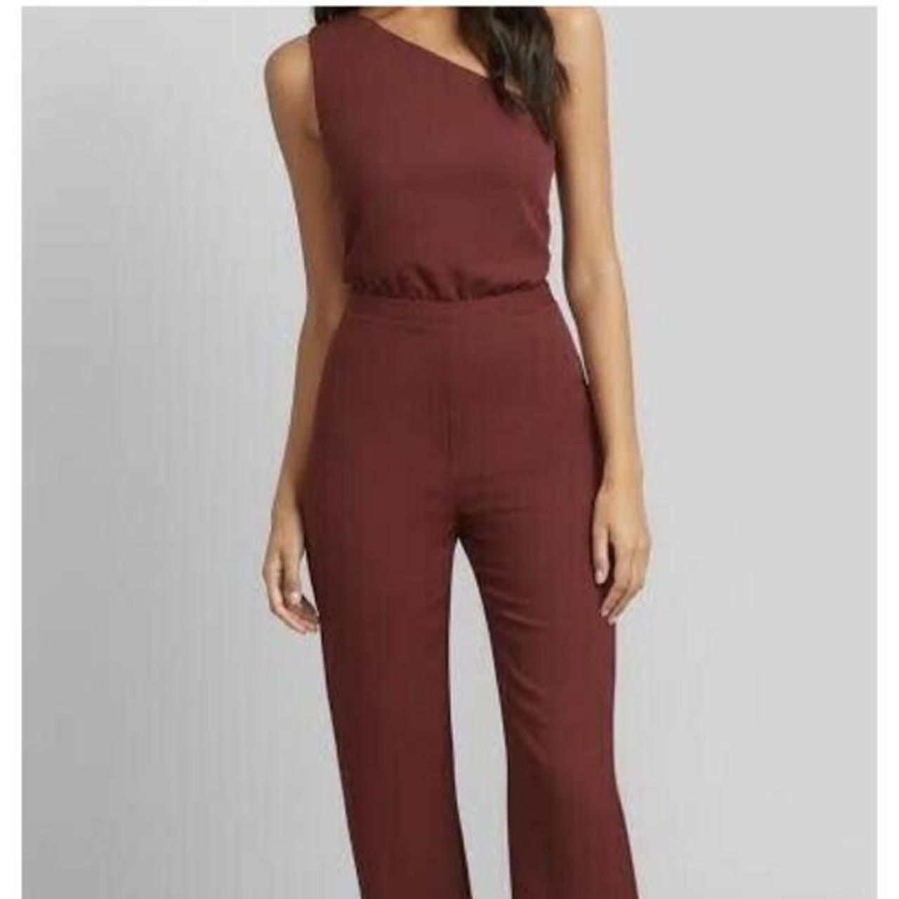 KOOKAÏ Women's Burgundy and Brown Jumpsuit Depop