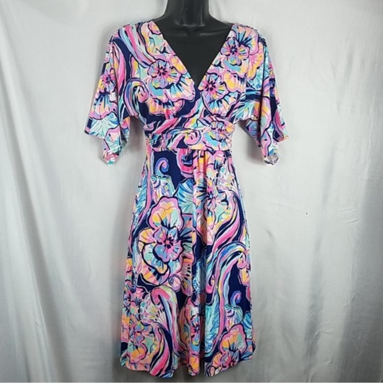 Lilly Pulitzer Women's Pink and Navy Dress
