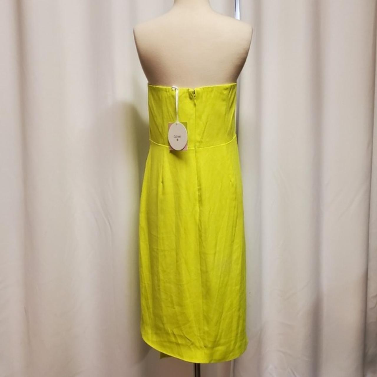 Cushnie For Target Lime Green Chartreuse Strapless... Depop
